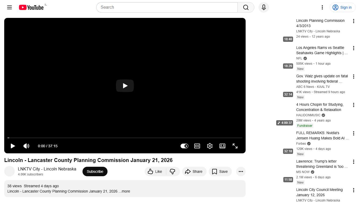 Lincoln - Lancaster County Planning Commission January 21, 2026 - YouTube